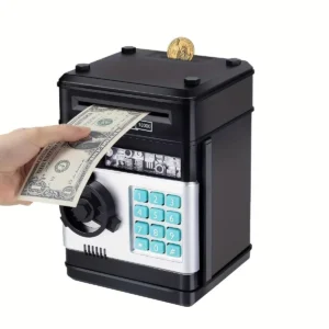 Number Bank Coin & Bill Safe Happy baby